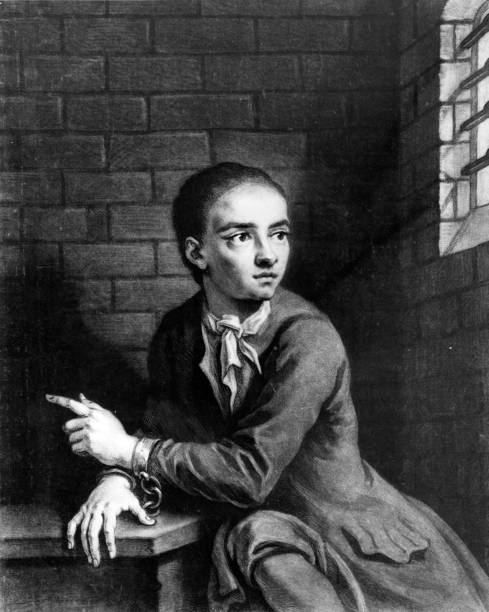 Jack Sheppard, George White metszete, 1728 alkotó: James Thornhill