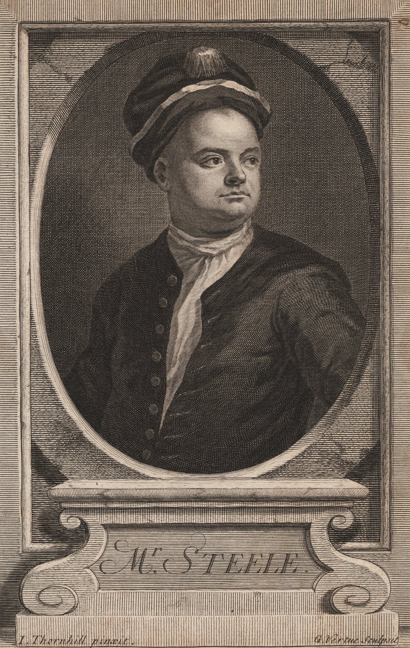 Richard Steele, metszett George Vertue (1683-1756), 1714 körül alkotó: James Thornhill