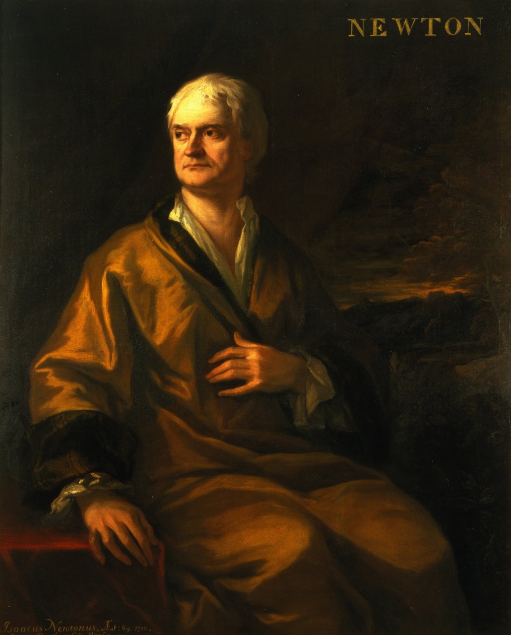 Sir Isaac Newton, 1710 alkotó: James Thornhill