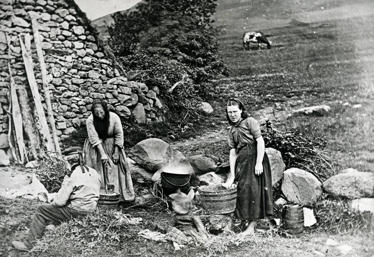 Scottish Crofters, 1860-80 körül alkotó: James Valentine