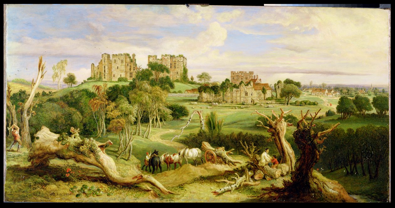 Kenilworth kastély, Warwickshire, 1840 alkotó: James Ward