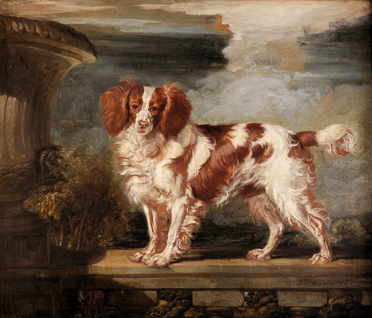 Dash, a kedvenc spániel portréja, Lady Frances Vane-Tempest tulajdona alkotó: James Ward