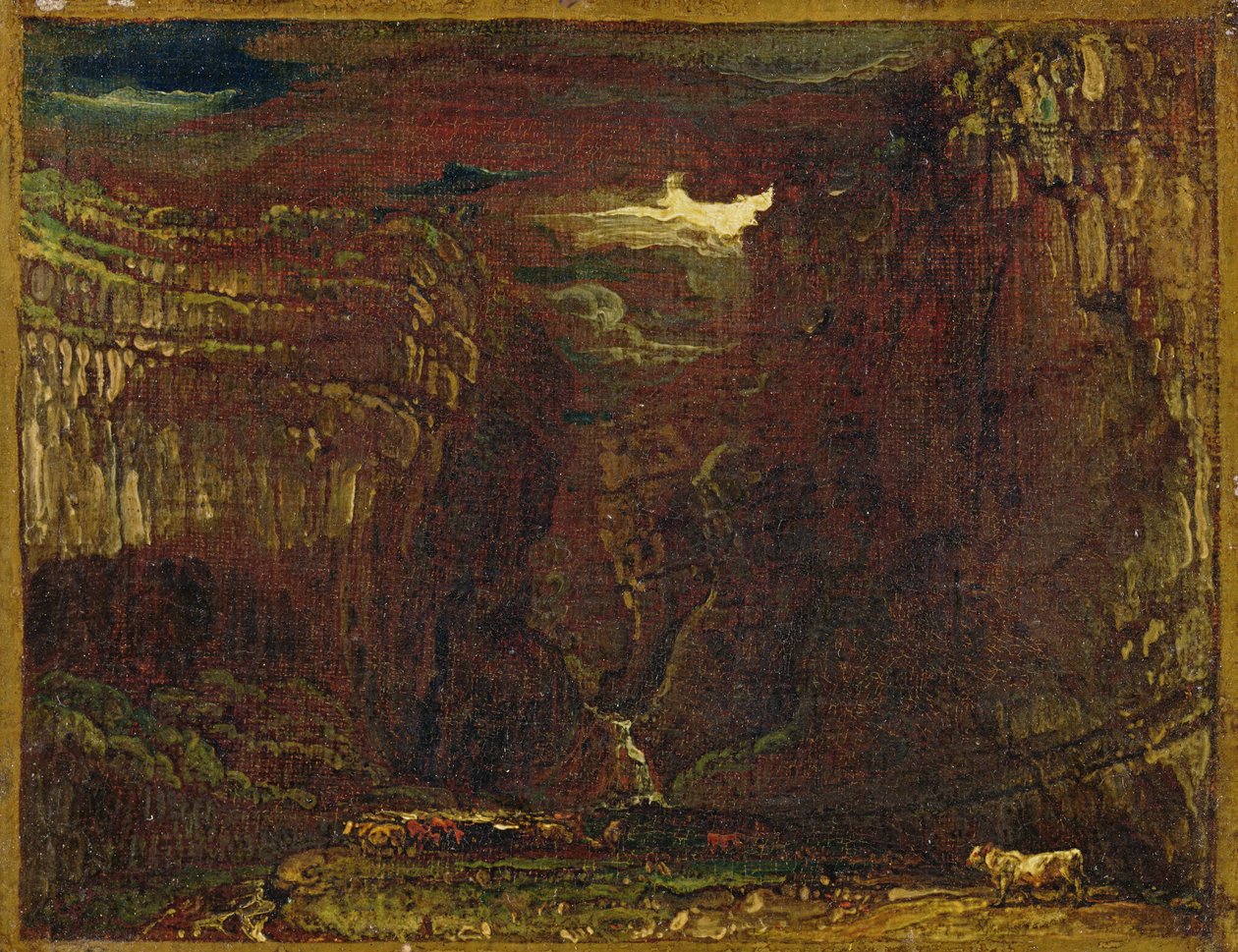 Vázlat a „Gordale Scar”-hoz, 1812 körül (lásd: 6366) alkotó: James Ward