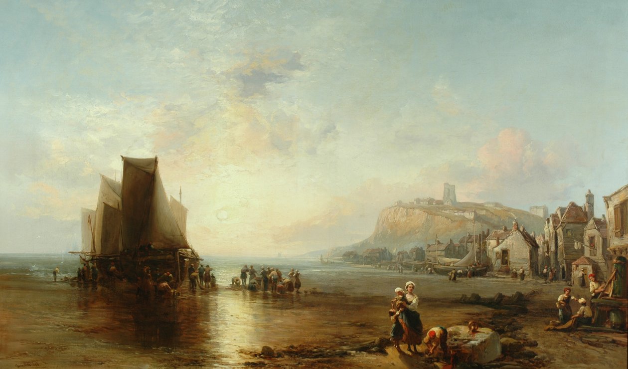 Old Folkestone, 1866 alkotó: James Webb