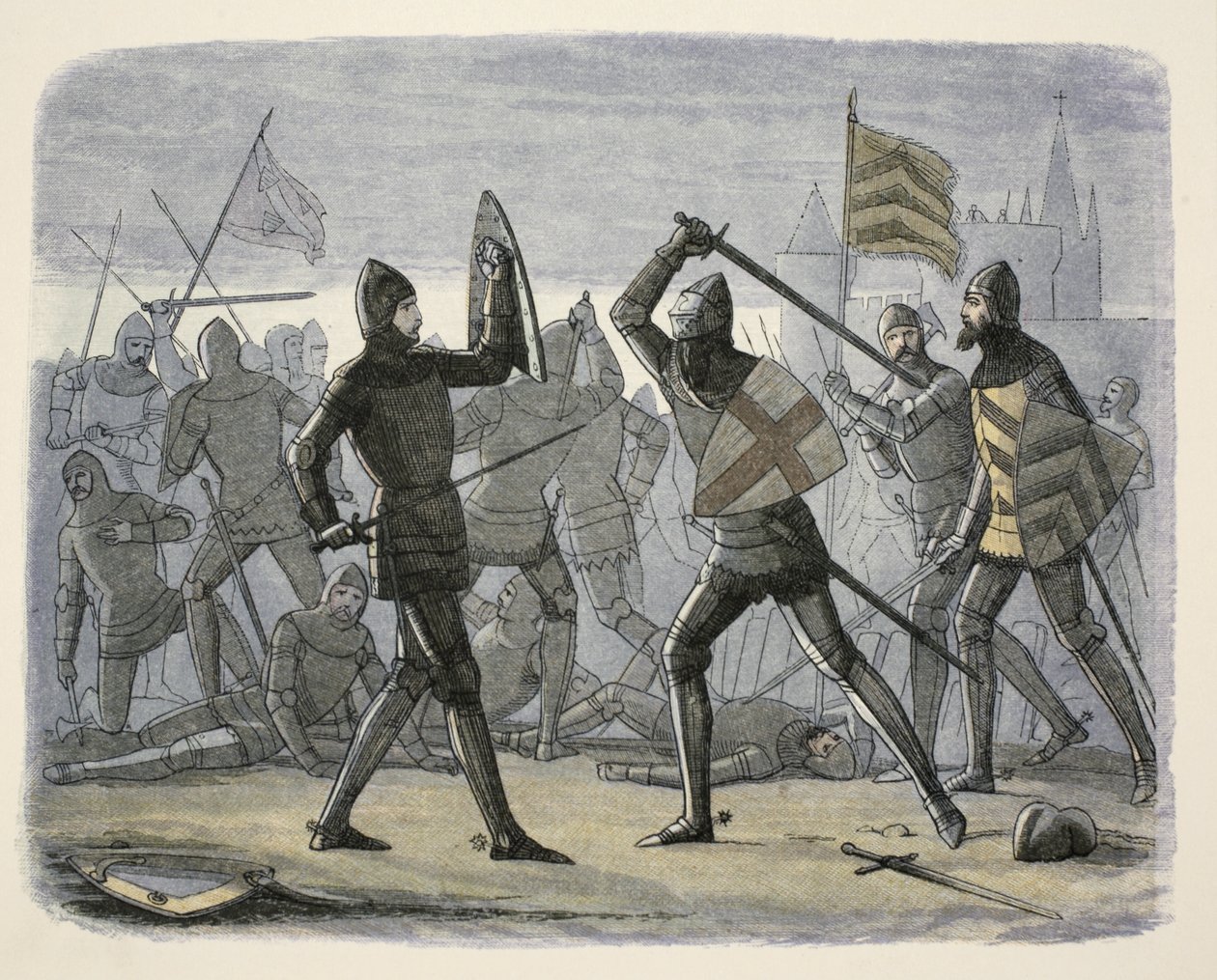 Calais domborműve, A Chronicle of England Kr. e. 55-től Kr. u. 1485-ig, pub. London, 1863 alkotó: James William Edmund Doyle