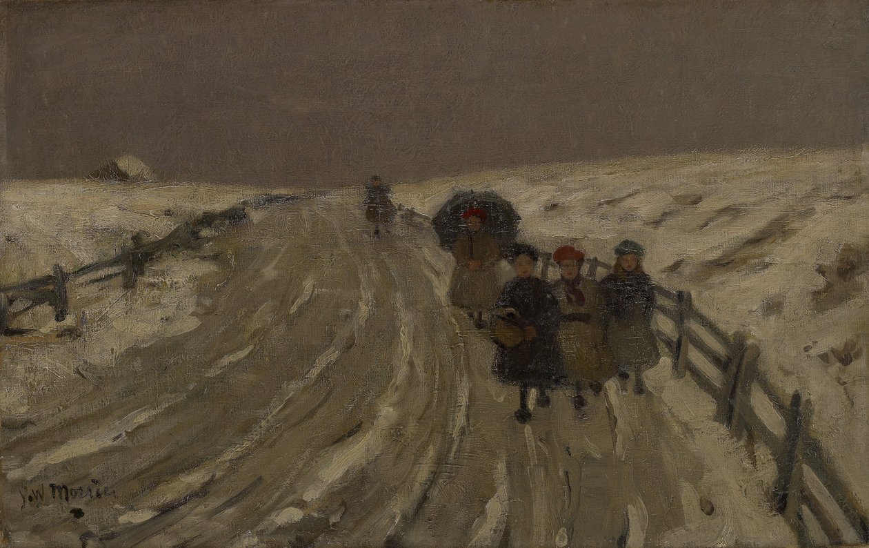 Vissza az iskolából alkotó: James Wilson Morrice