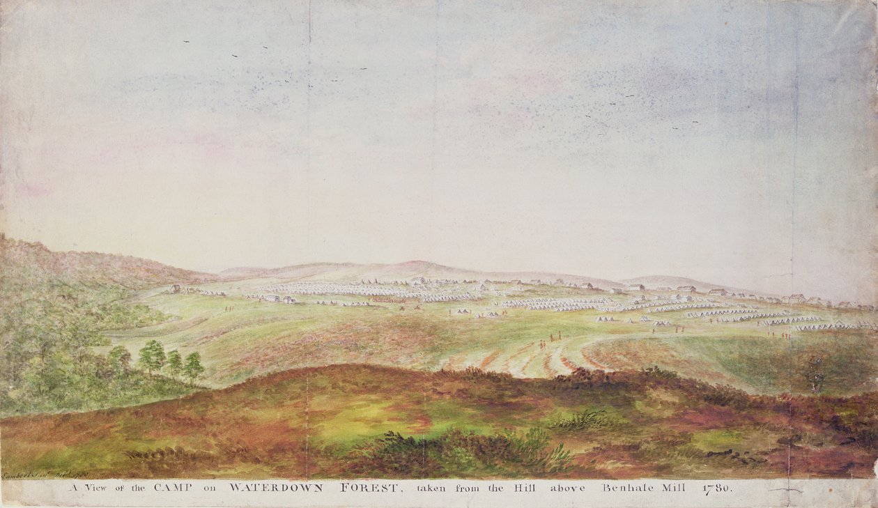 Kilátás a táborról a Waterdown Foresten, 1780 alkotó: James the Younger Lambert