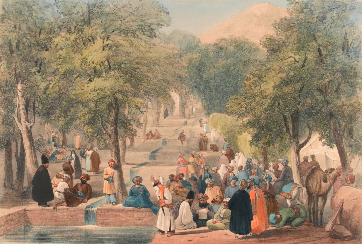 "The Avenue at Baber [sic] Tomb" alkotó: James (after) Atkinson