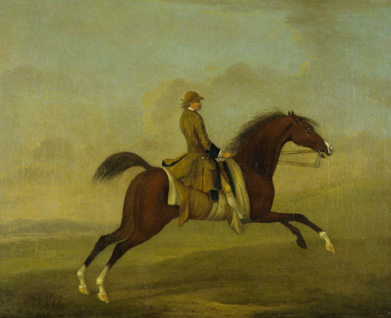 „Flying Childers” Jockey Up-al (olaj, vászon) alkotó: James (after) Seymour