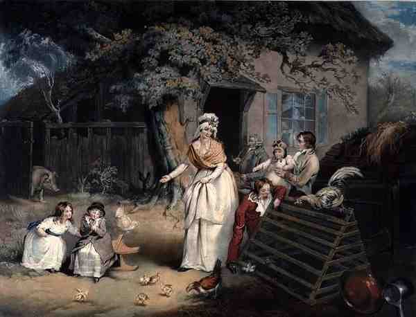 A Polgár visszavonulása, vésett és kocsma. William Ward (1766-1826) alkotó: James (after) Ward