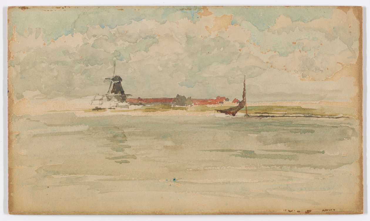 A Little Red Note-Dordrecht alkotó: James Abbott McNeill Whistler