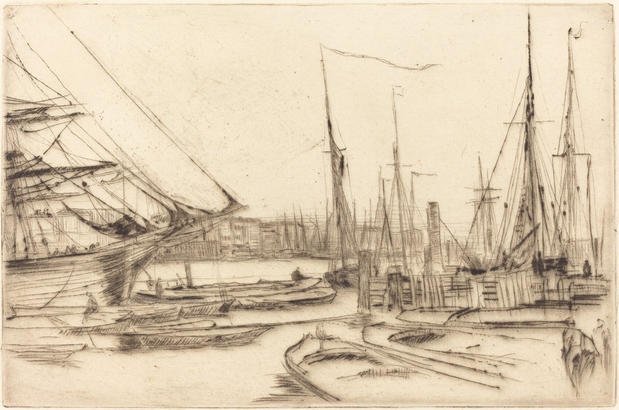 Vázlat a Billingsgate-ből, 1878. alkotó: James Abbott McNeill Whistler