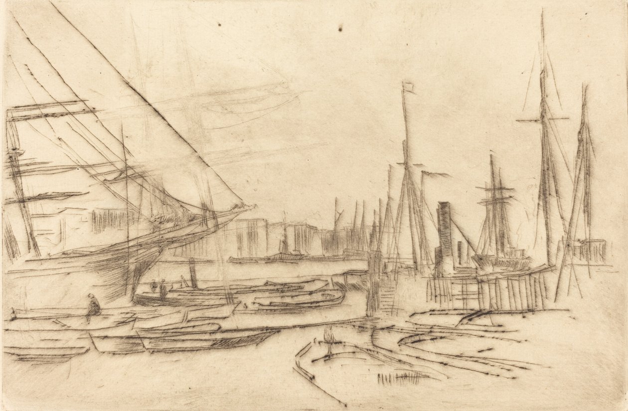 Vázlat a Billingsgate-ből, 1878. alkotó: James Abbott McNeill Whistler