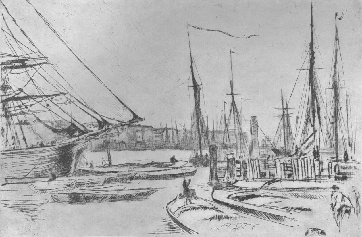 Vázlat a Billingsgate-ből, 1878, 1904 alkotó: James Abbott McNeill Whistler