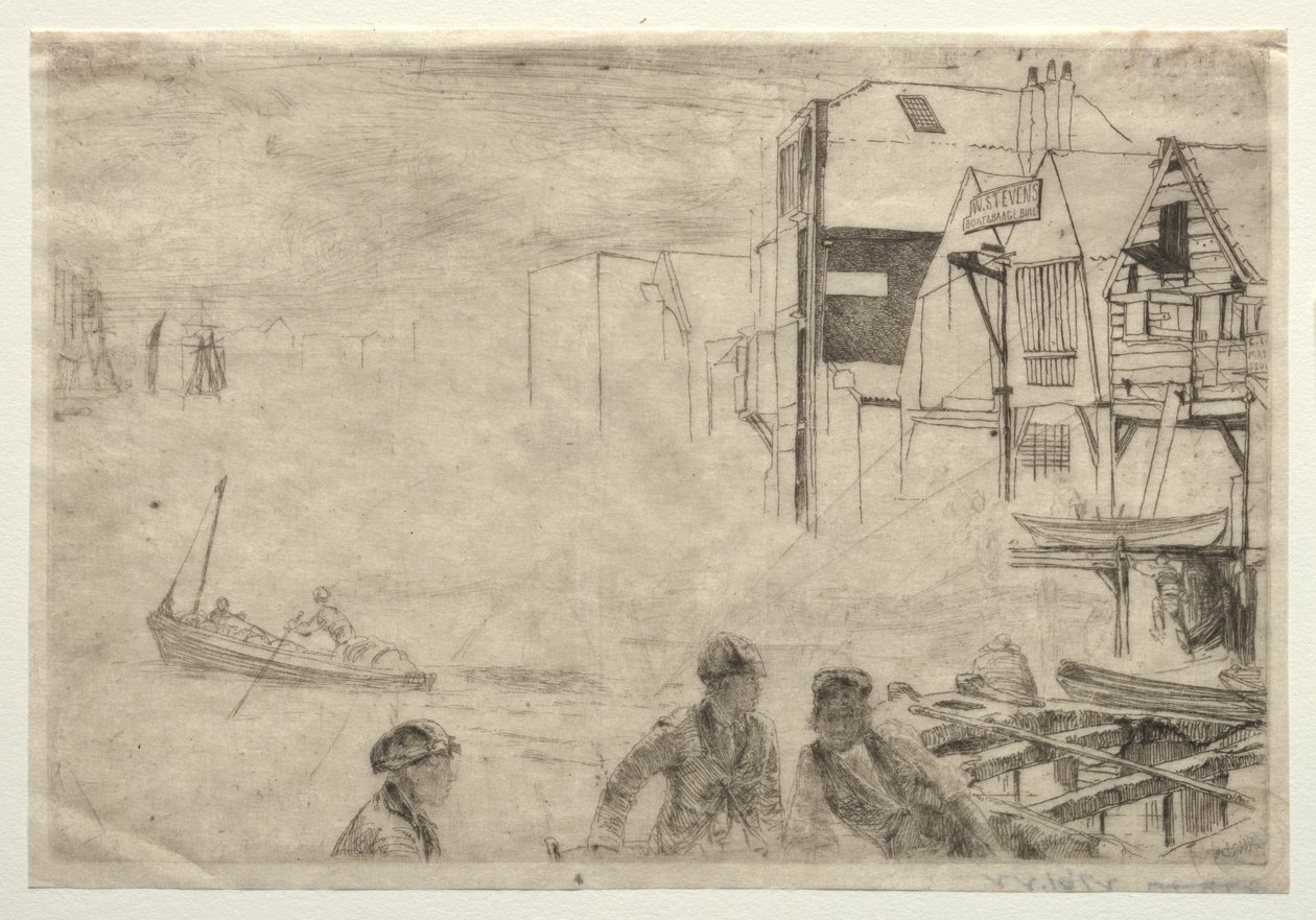 Egy rakpart. alkotó: James Abbott McNeill Whistler