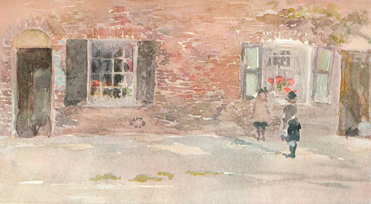 Egy tanulmány, J McNeill Whistler akvarellvázlatából, 1880-as évek 1903-1904. alkotó: James Abbott McNeill Whistler