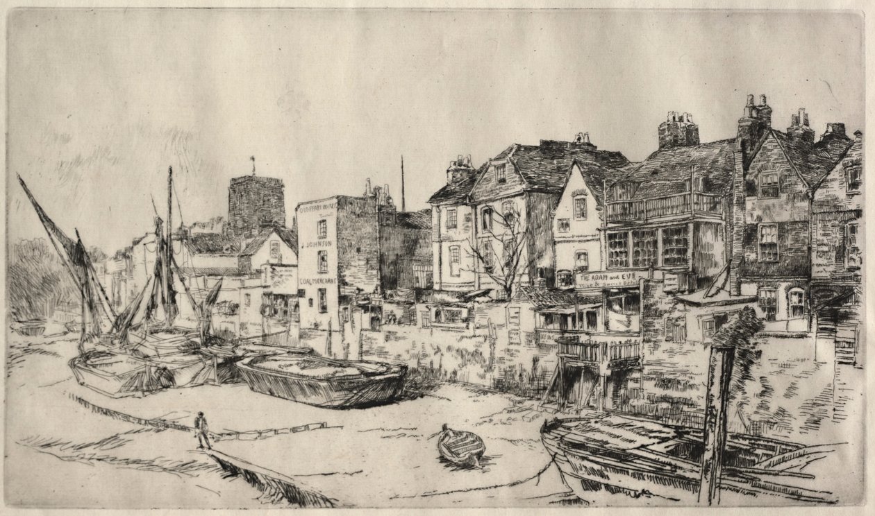 Adam and Eve Tavern, Old Chelsea. alkotó: James Abbott McNeill Whistler