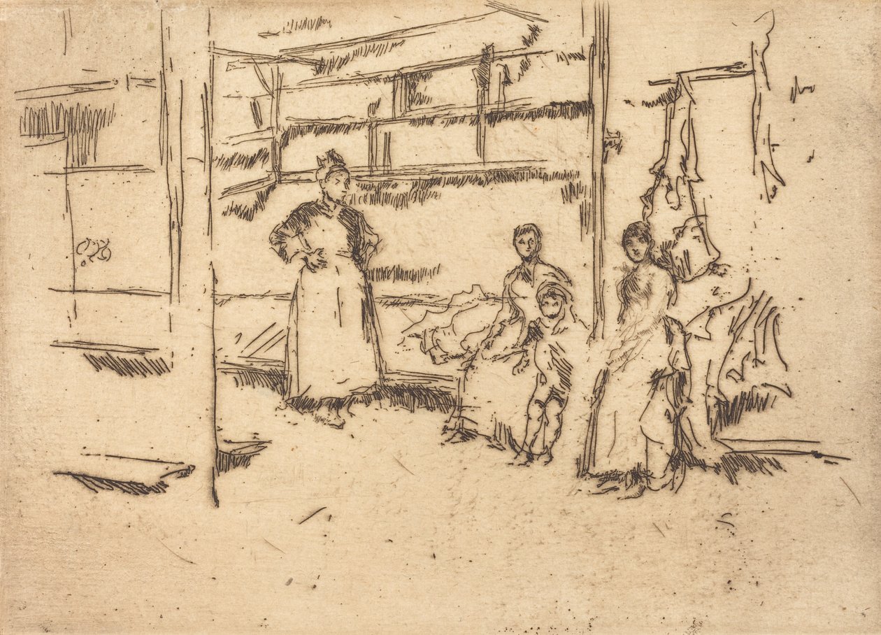 Az eladás után, Hounsditch, c. 18861888. alkotó: James Abbott McNeill Whistler