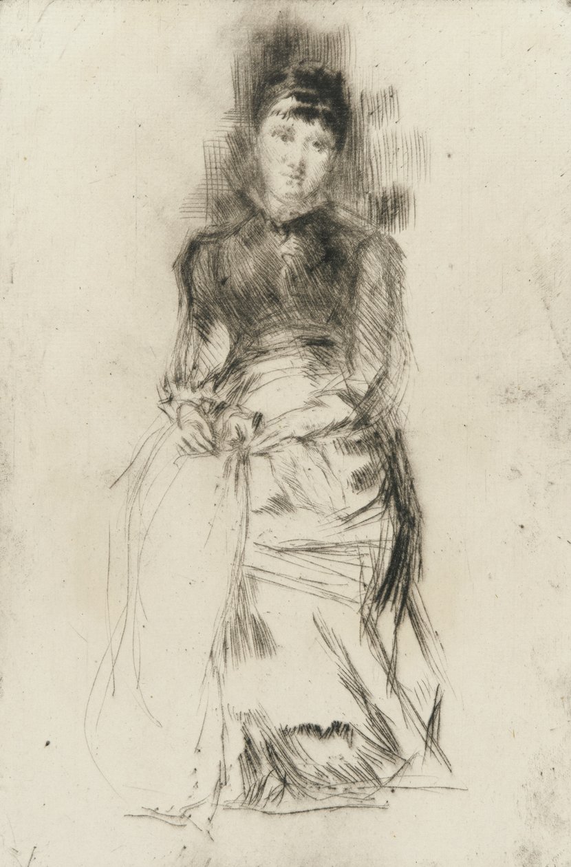 Ágnes, 1873-75 körül (papíron szárazpont) alkotó: James Abbott McNeill Whistler