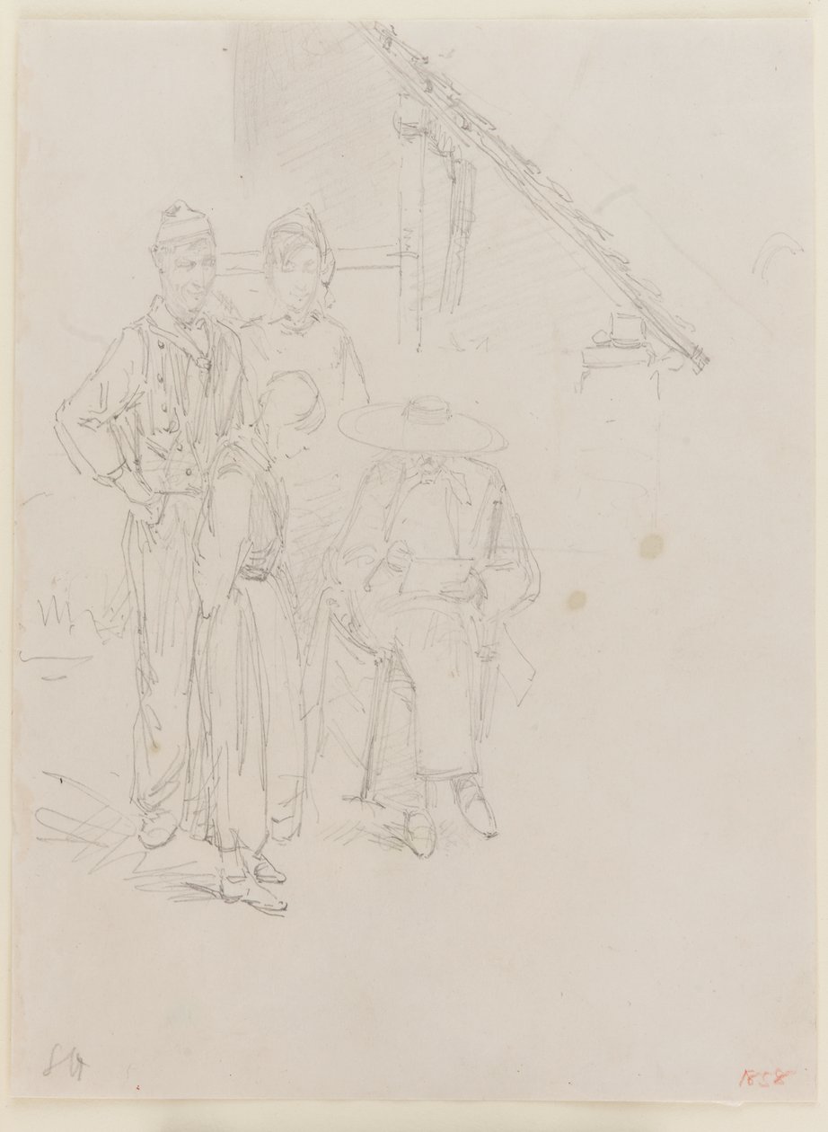 Egy művész vázlat, 1858. alkotó: James Abbott McNeill Whistler