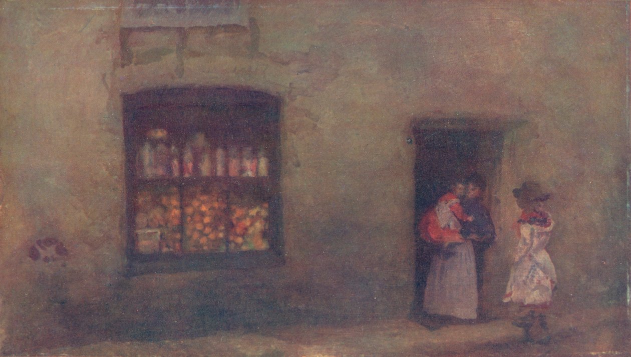 Narancssárga jegyzet: Sweet Shop, 1884, 1904 alkotó: James Abbott McNeill Whistler
