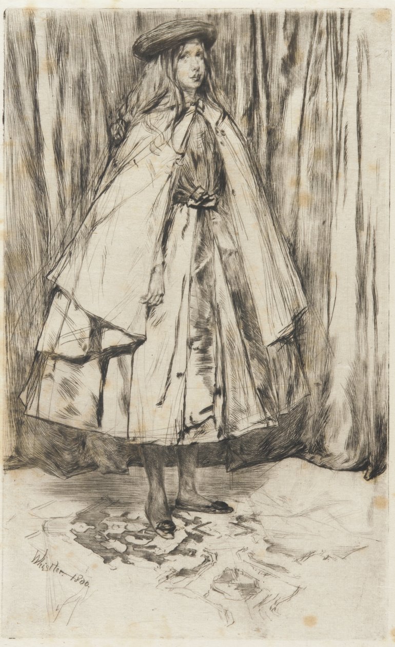 Annie Haden, 1860 (szárazhegy papíron) alkotó: James Abbott McNeill Whistler