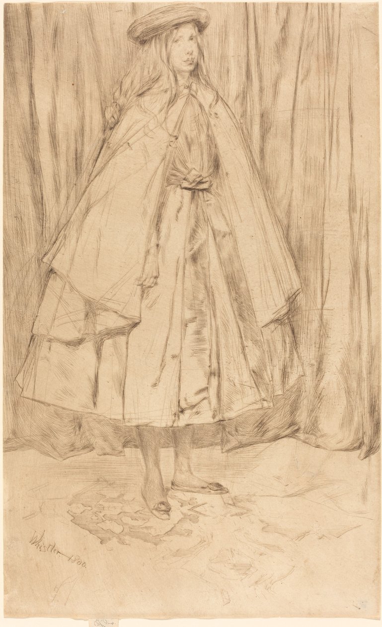 Annie Haden, 1860. alkotó: James Abbott McNeill Whistler