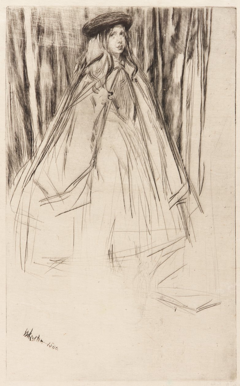 Annie Haden, 1860. alkotó: James Abbott McNeill Whistler