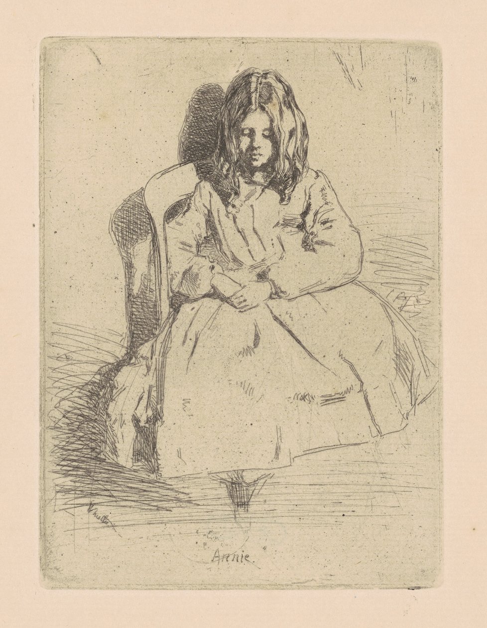 Annie, ülő, 18581859. alkotó: James Abbott McNeill Whistler