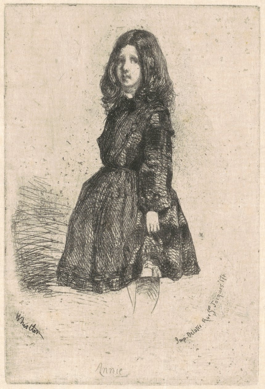 Annie, c. 1857.  alkotó: James Abbott McNeill Whistler