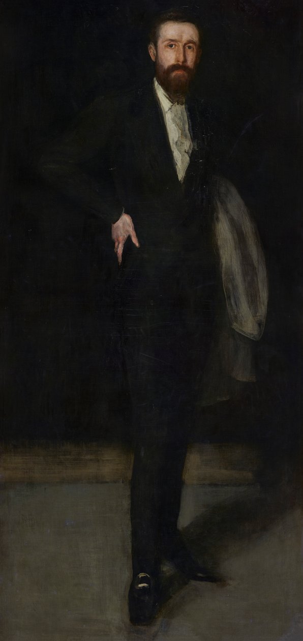 Fekete elrendezés: F. R. Leyland portréja, 1870-1873. alkotó: James Abbott McNeill Whistler
