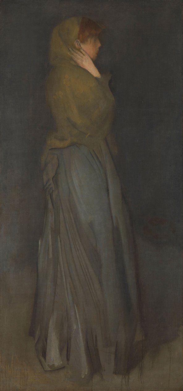 „Sárga és szürke elrendezés”: Effie Deans, 1876-78 körül alkotó: James Abbott McNeill Whistler