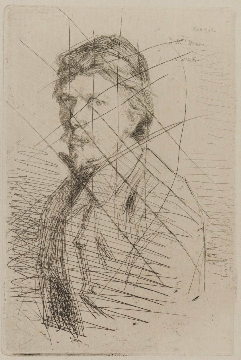 August Delâtre, 1858. alkotó: James Abbott McNeill Whistler
