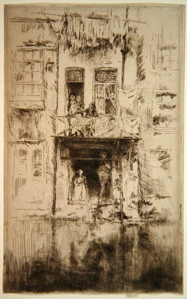 Erkély, Amszterdam alkotó: James Abbott McNeill Whistler