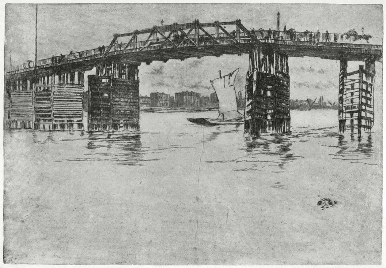 Battersea híd, London, 1904. század, 19. század. alkotó: James Abbott McNeill Whistler