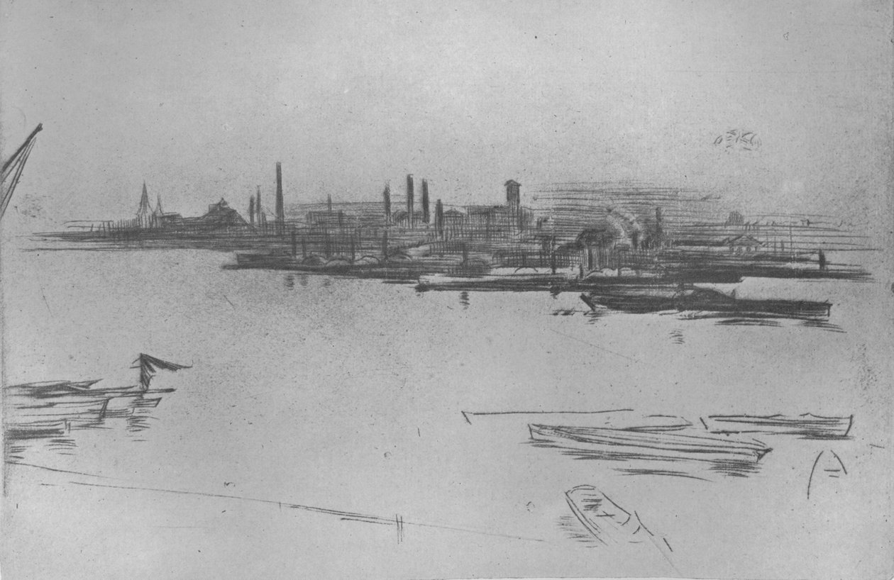 Battersea, Hajnal, 1877, 1904 alkotó: James Abbott McNeill Whistler