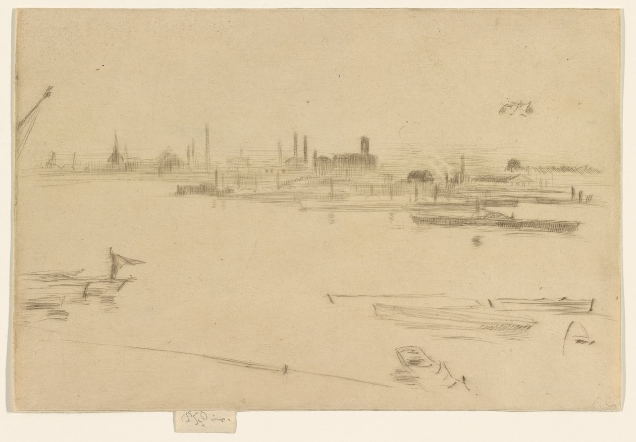 Battersea Morn, 1875. alkotó: James Abbott McNeill Whistler