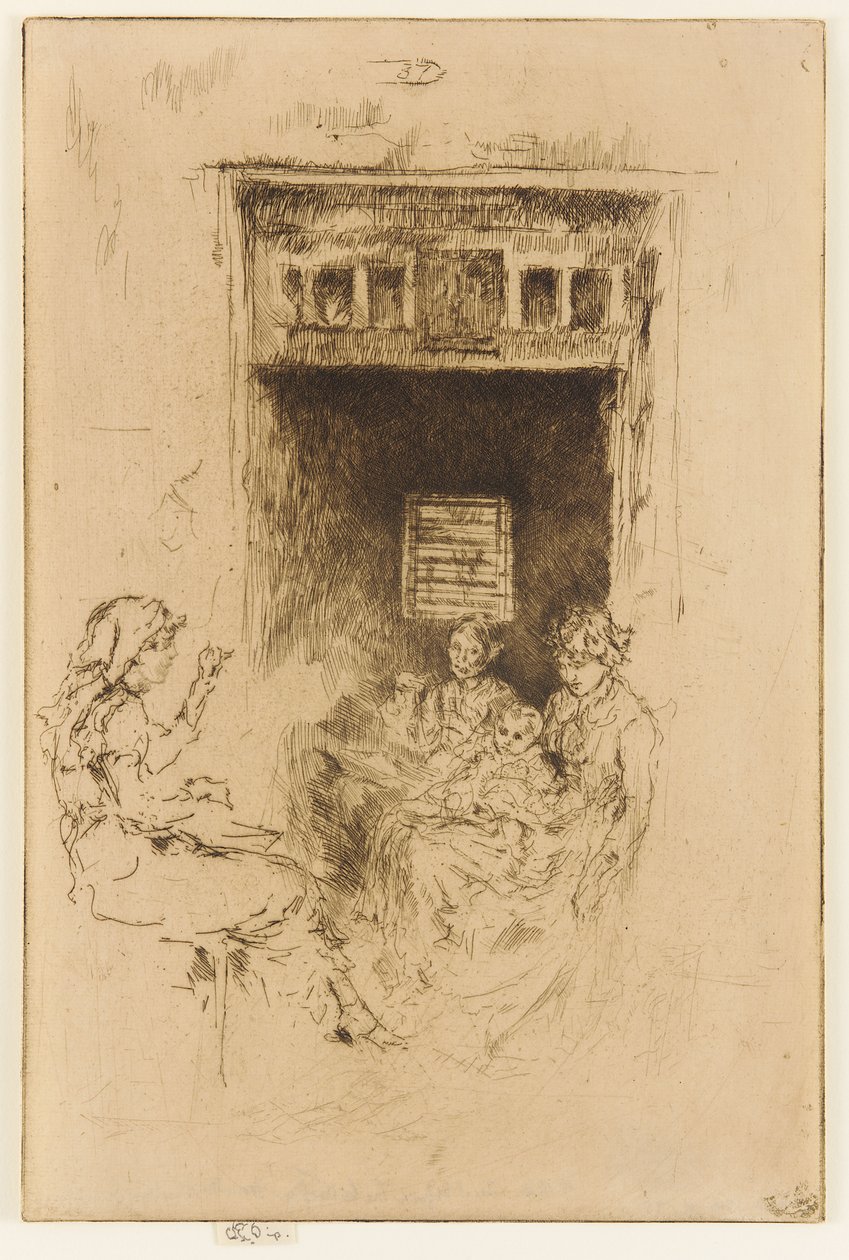 Gyöngyfűzők, 1879-1880. alkotó: James Abbott McNeill Whistler