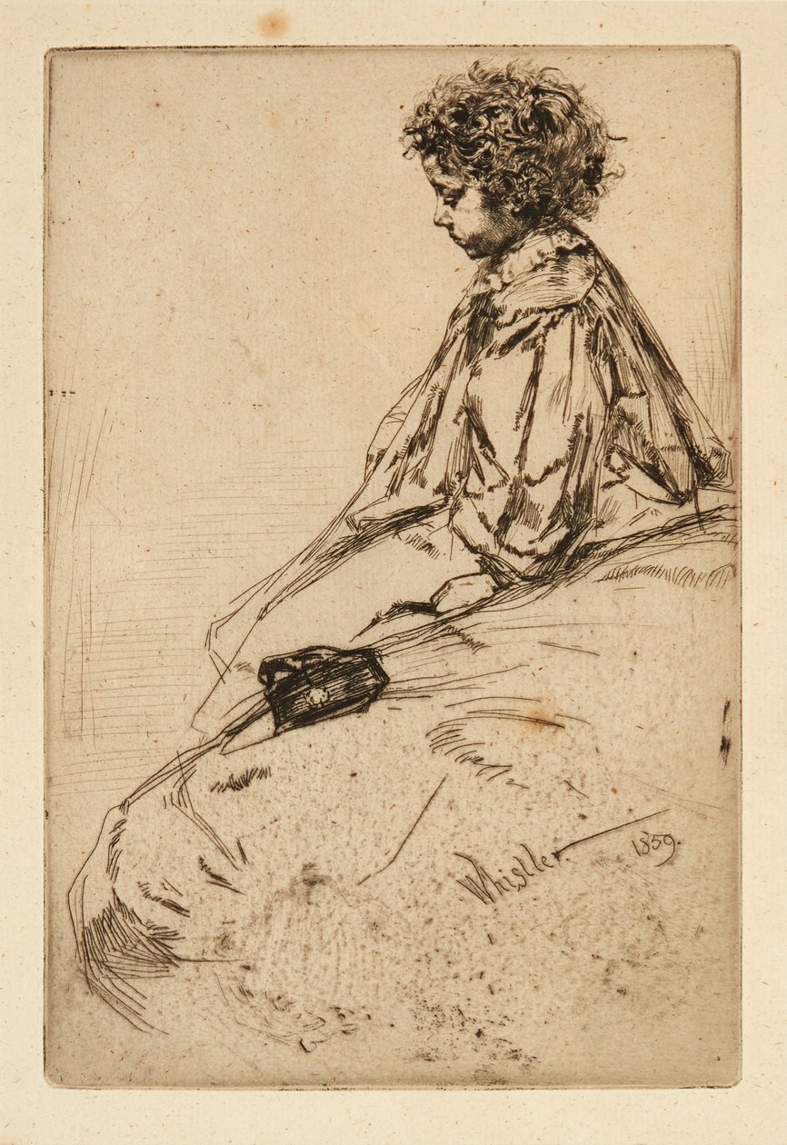 Bibi Lalouette (rézkarc) alkotó: James Abbott McNeill Whistler