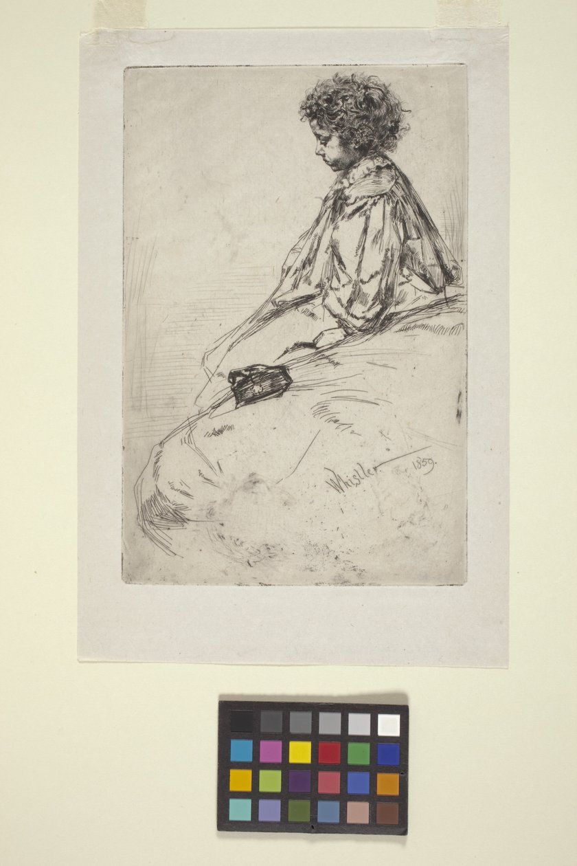 Bibi Lalouette (rézkarc) alkotó: James Abbott McNeill Whistler