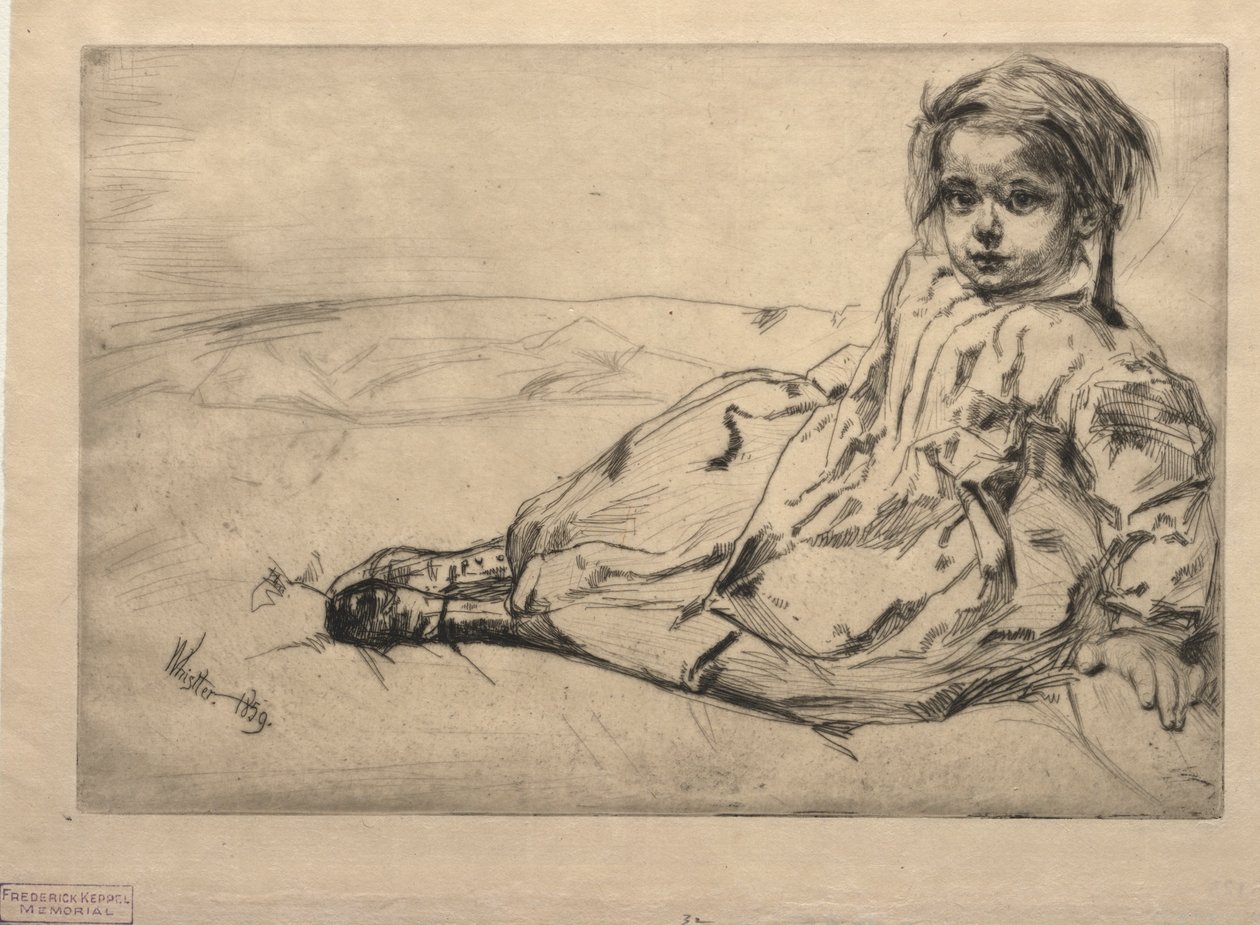 Bibi Valentin. alkotó: James Abbott McNeill Whistler