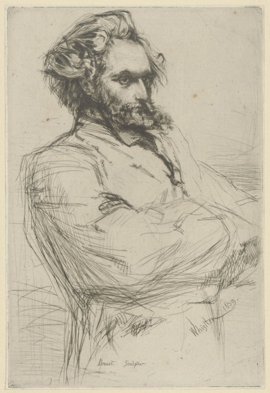 Drouet portréja alkotó: James Abbott McNeill Whistler