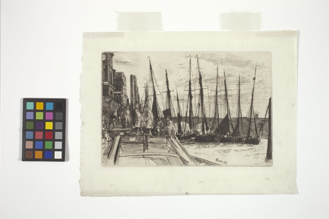 Billingsgate (rézkarc) alkotó: James Abbott McNeill Whistler