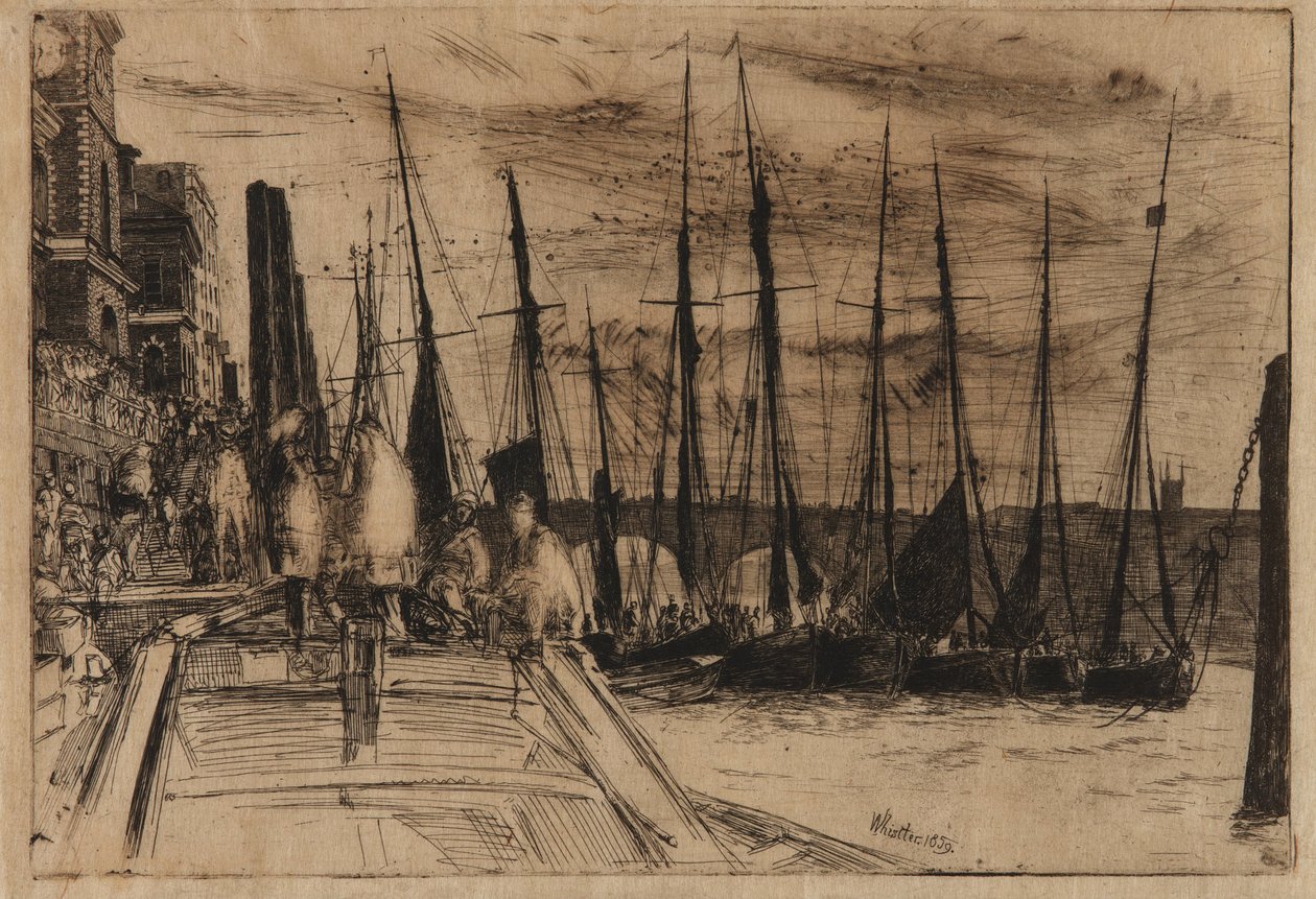 Billingsgate, 1859. alkotó: James Abbott McNeill Whistler