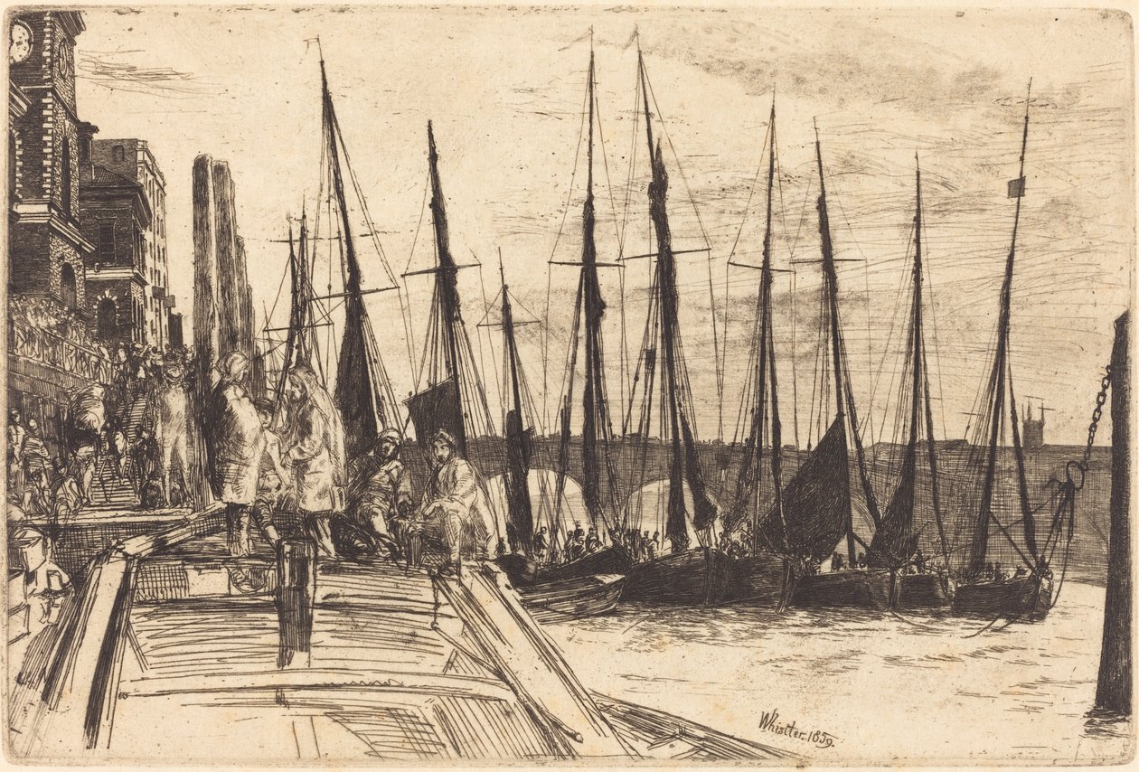 Billingsgate, 1859. alkotó: James Abbott McNeill Whistler