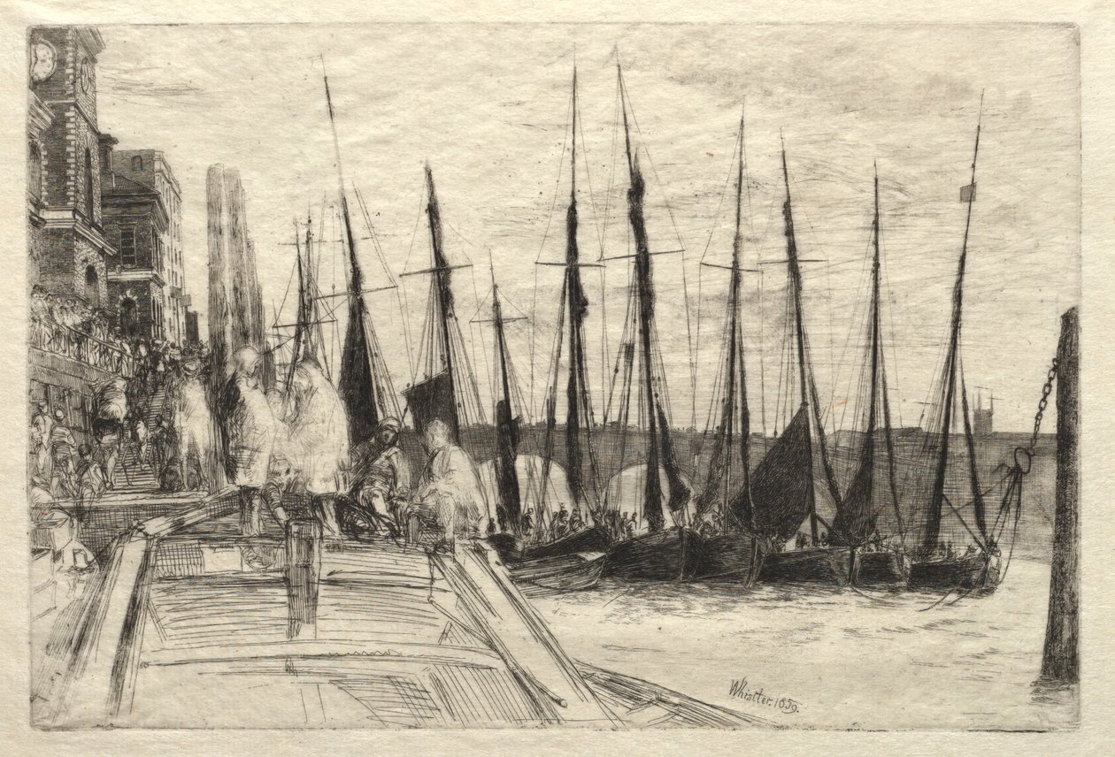 Billingsgate, 1859. alkotó: James Abbott McNeill Whistler