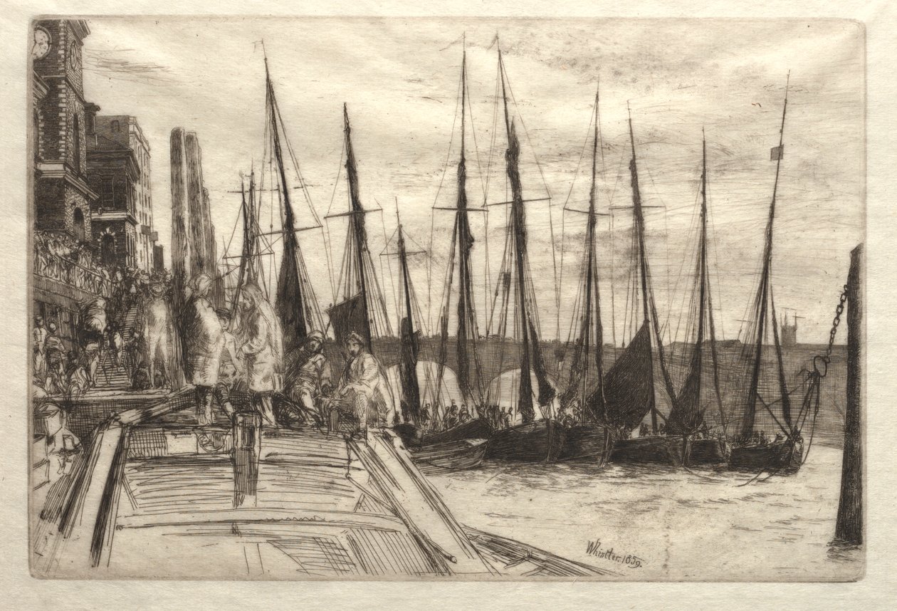 Billingsgate, 1859. alkotó: James Abbott McNeill Whistler