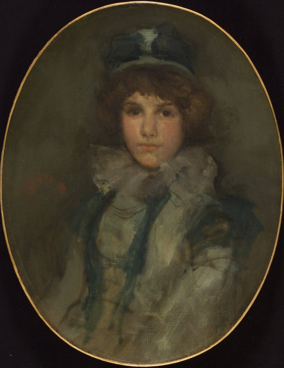 Kék és korall: A kis kék motorháztető, 1898 alkotó: James Abbott McNeill Whistler