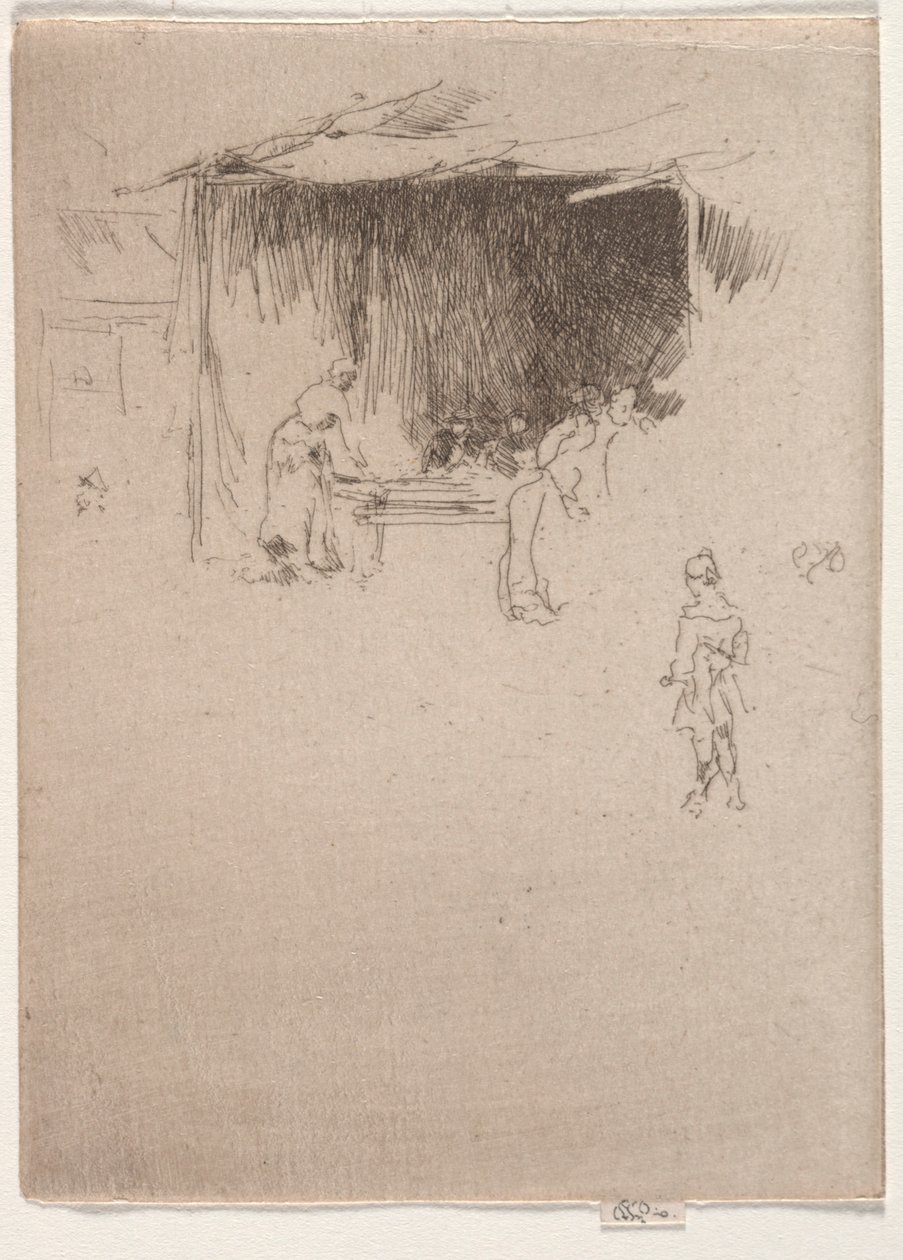 Booth egy vásáron. alkotó: James Abbott McNeill Whistler