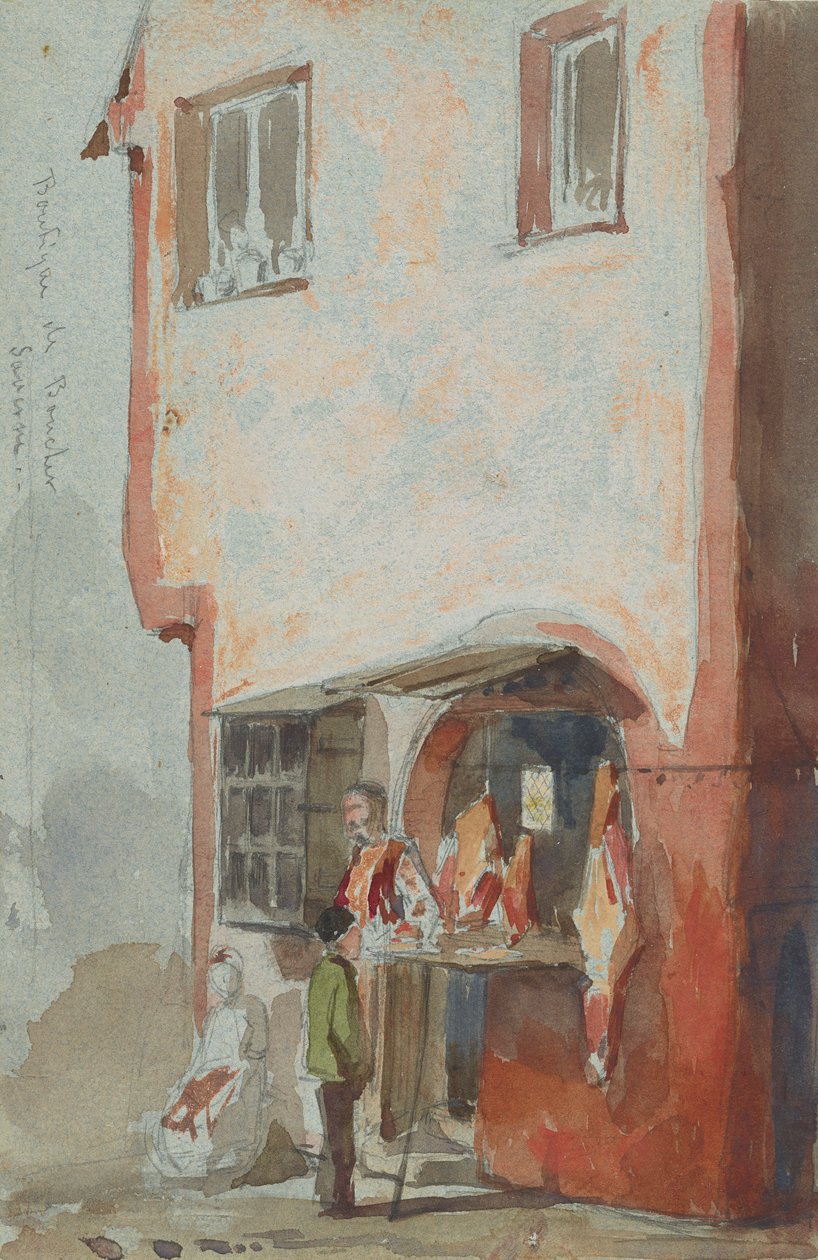 BoucherSaverne üzlet, 1858. alkotó: James Abbott McNeill Whistler